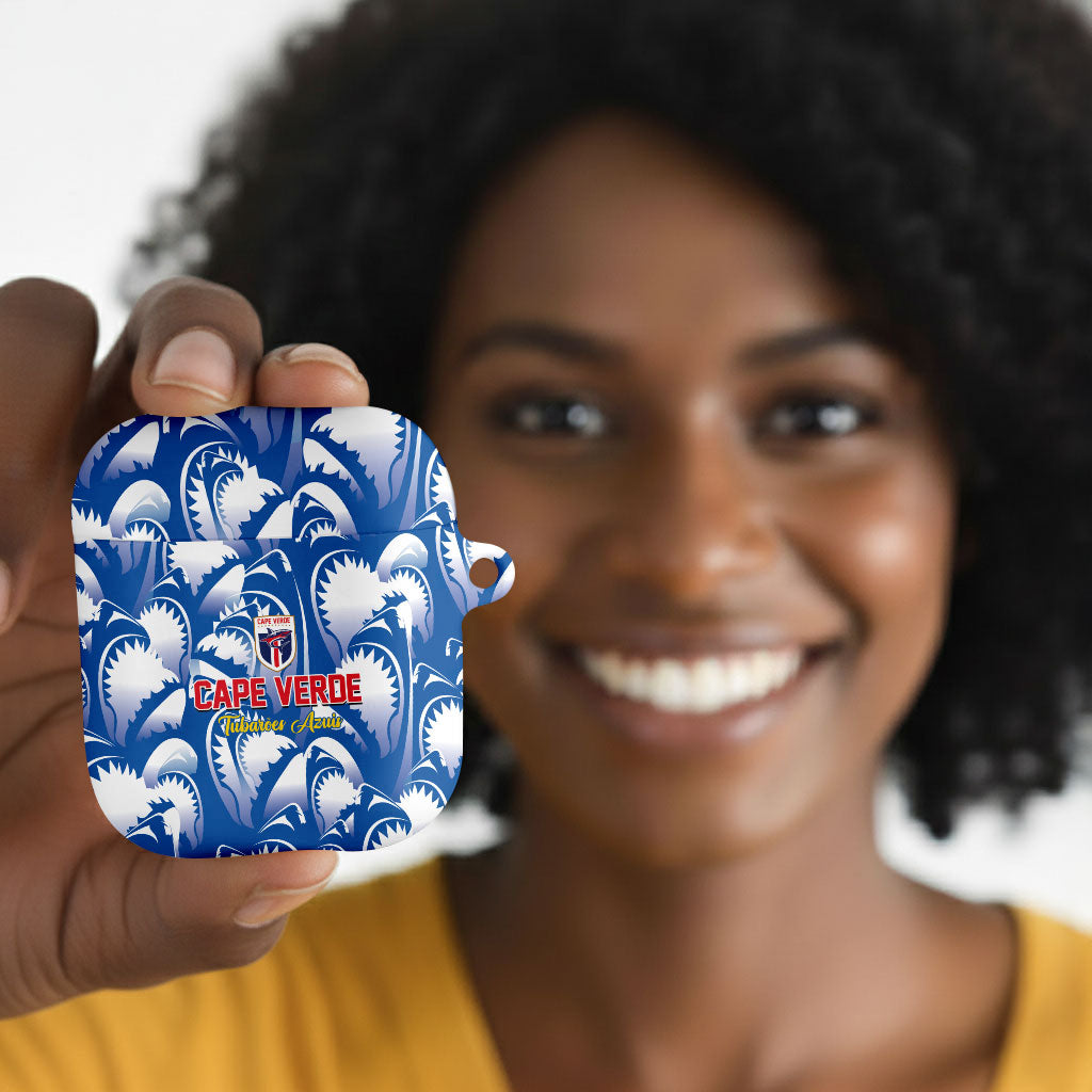 Football Cape Verde Blue Sharks AirPods Case Rise Again Island