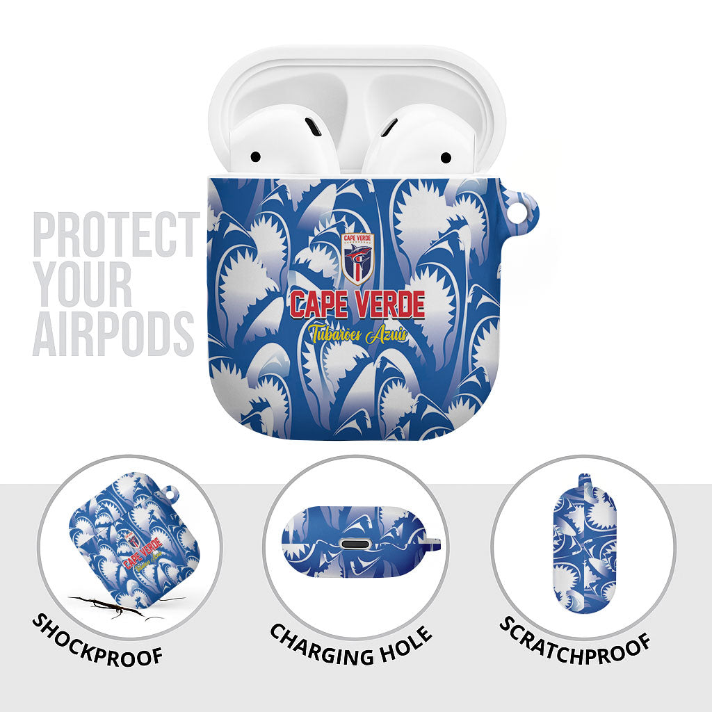 Football Cape Verde Blue Sharks AirPods Case Rise Again Island