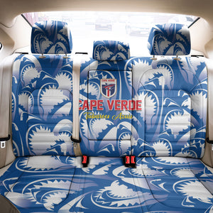 Football Cape Verde Blue Sharks Back Car Seat Cover Rise Again Island