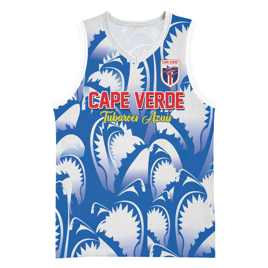 Custom Football Cape Verde Blue Sharks Basketball Jersey Rise Again Island