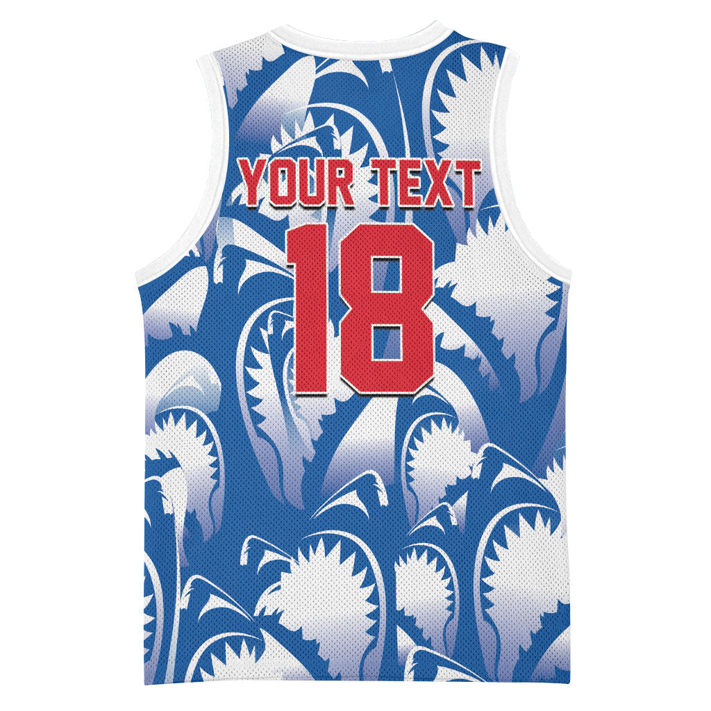 Custom Football Cape Verde Blue Sharks Basketball Jersey Rise Again Island