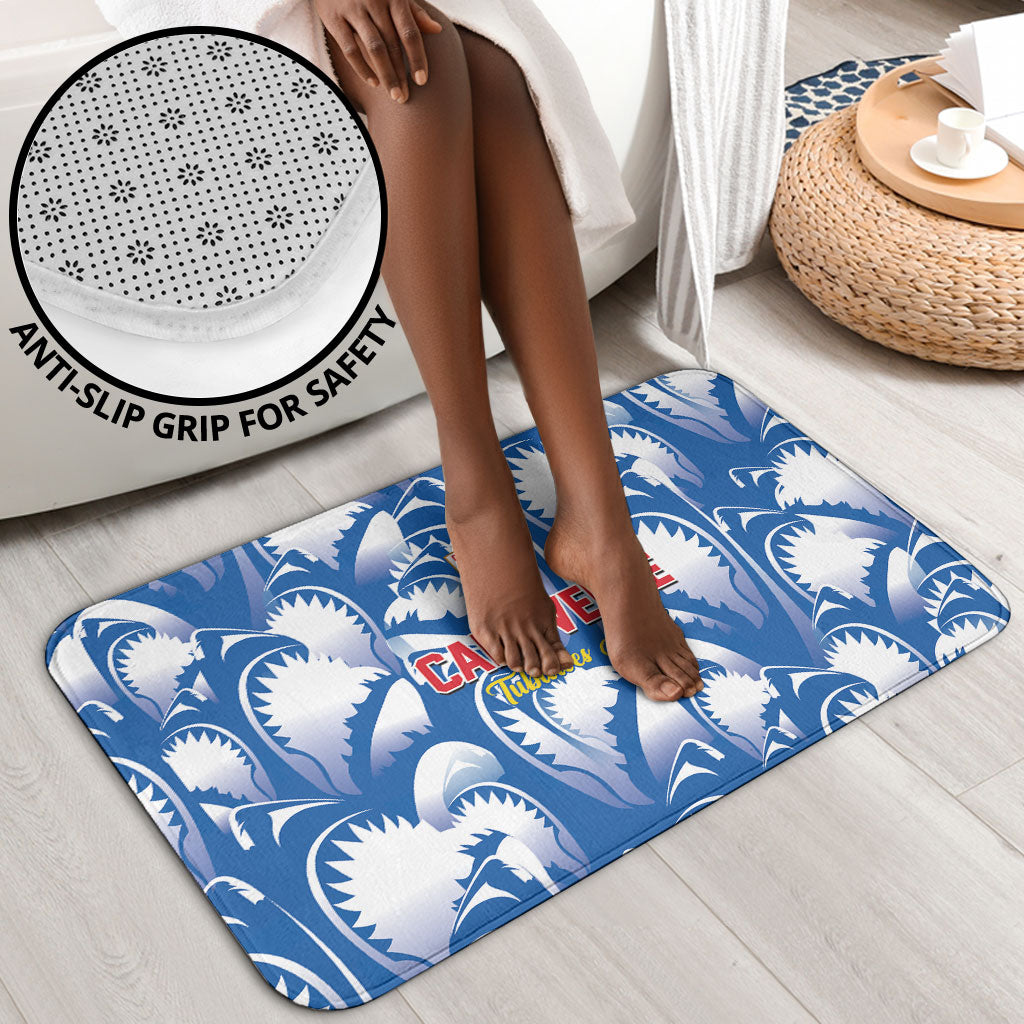 Football Cape Verde Blue Sharks Bathroom Set Rise Again Island