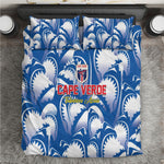 Football Cape Verde Blue Sharks Bedding Set Rise Again Island