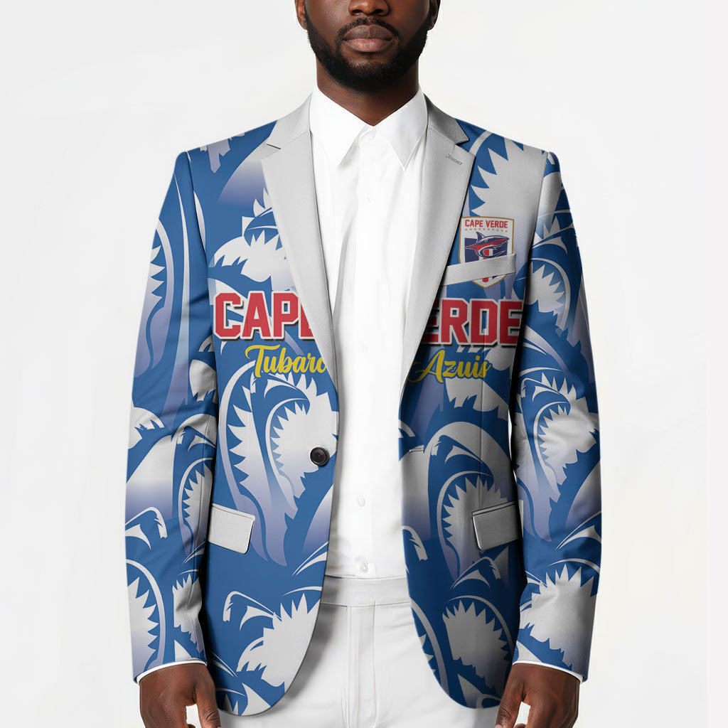 Custom Football Cape Verde Blue Sharks Blazer Rise Again Island