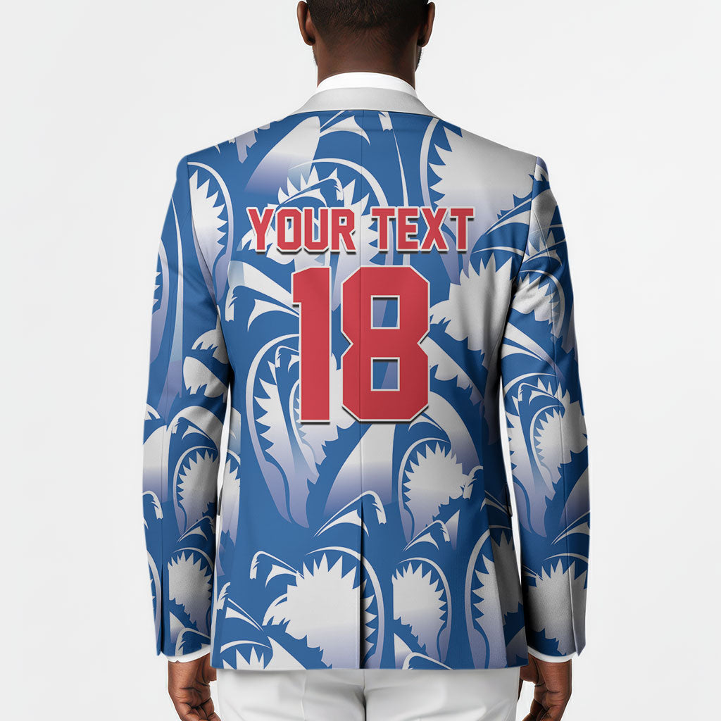Custom Football Cape Verde Blue Sharks Blazer Rise Again Island