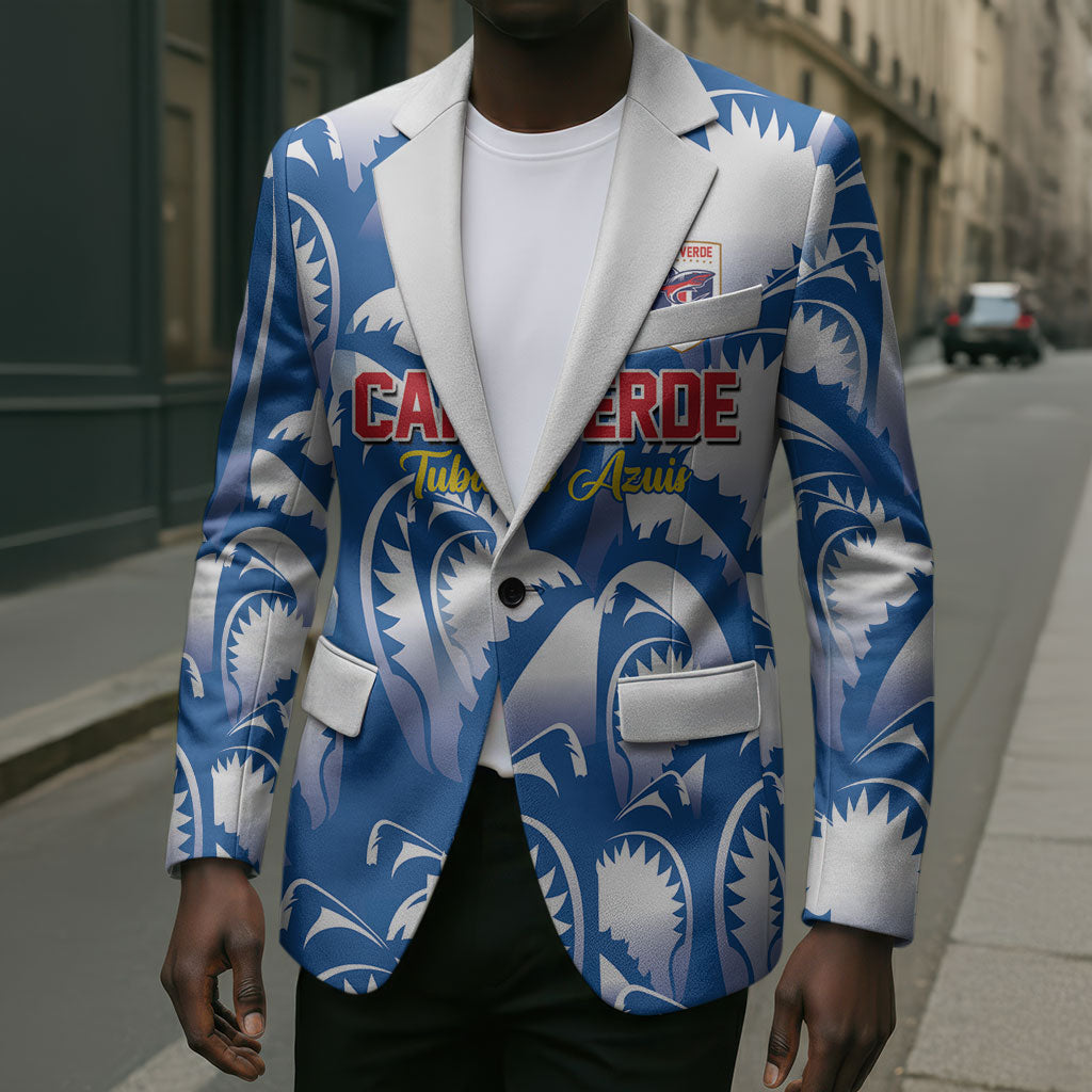 Custom Football Cape Verde Blue Sharks Blazer Rise Again Island
