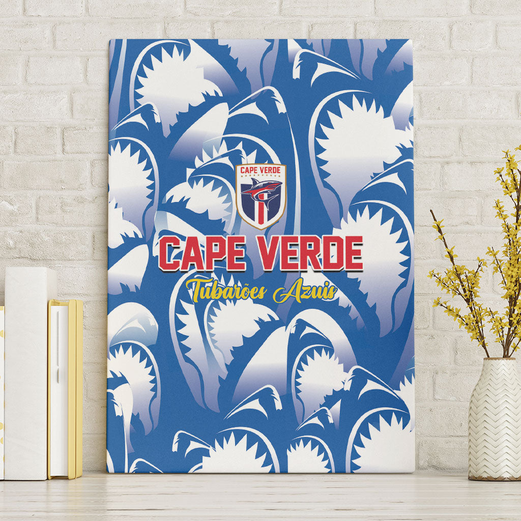 Football Cape Verde Blue Sharks Canvas Wall Art Rise Again Island