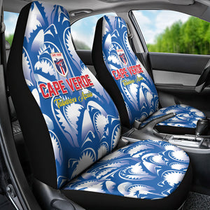 Football Cape Verde Blue Sharks Car Seat Cover Rise Again Island