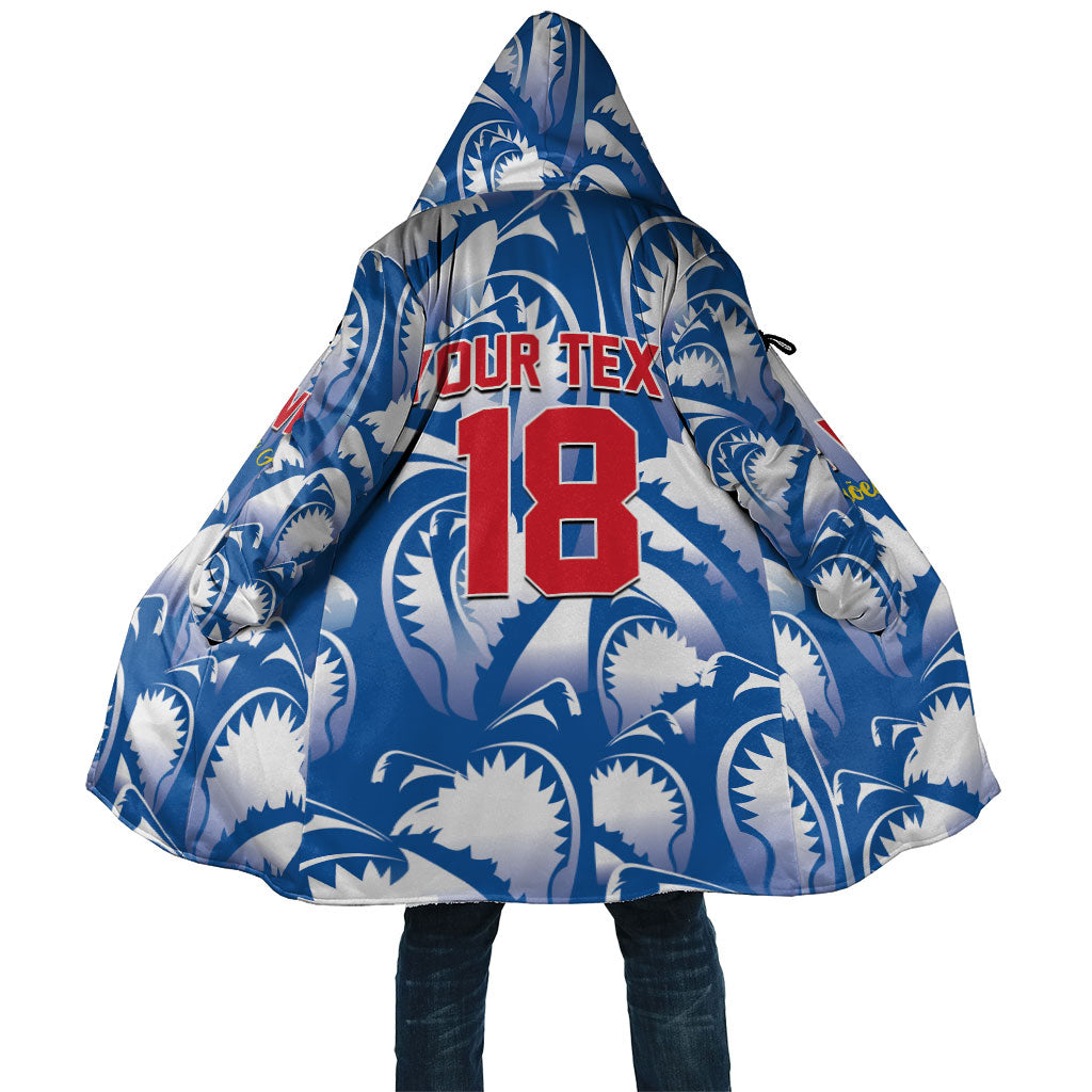 Custom Football Cape Verde Blue Sharks Cloak Rise Again Island