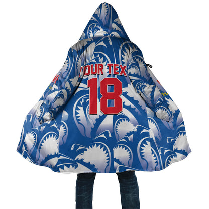 Custom Football Cape Verde Blue Sharks Cloak Rise Again Island