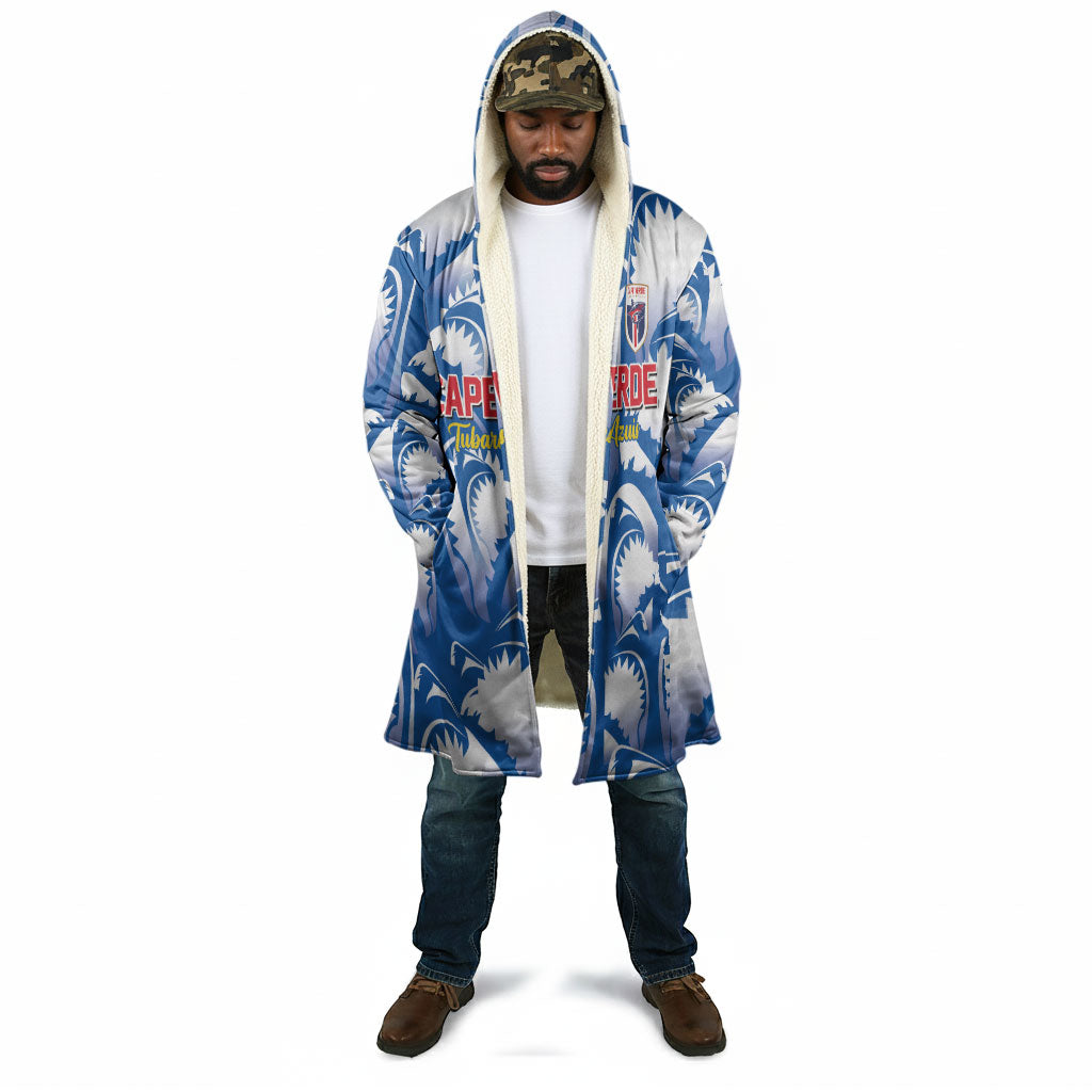 Custom Football Cape Verde Blue Sharks Cloak Rise Again Island
