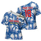 Custom Football Cape Verde Blue Sharks Cross Shoulder Shirt Rise Again Island