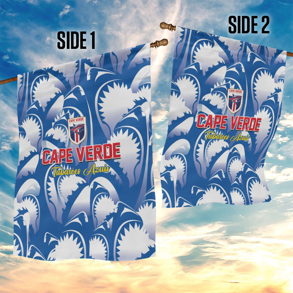 Football Cape Verde Blue Sharks Garden Flag Rise Again Island