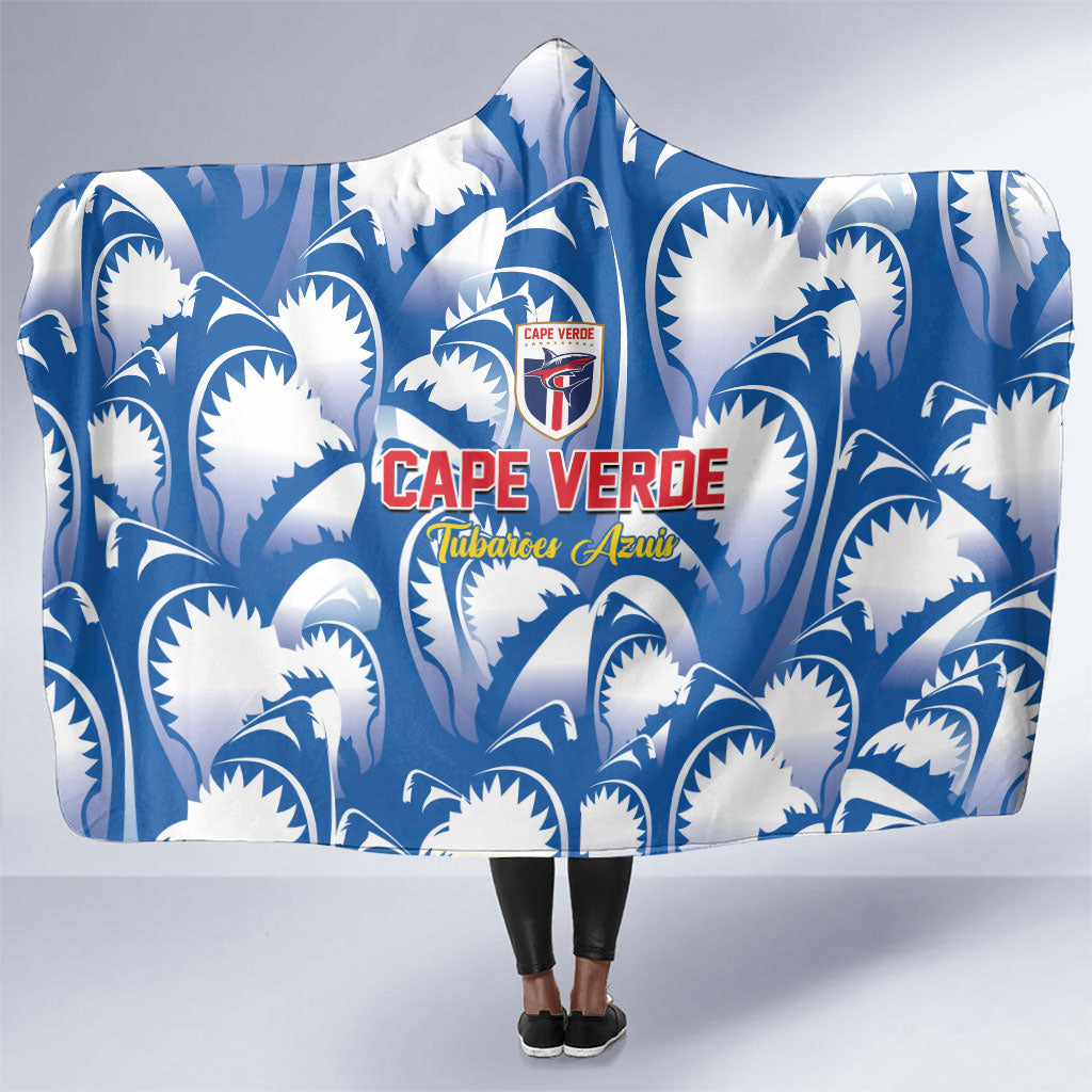 Football Cape Verde Blue Sharks Hooded Blanket Rise Again Island