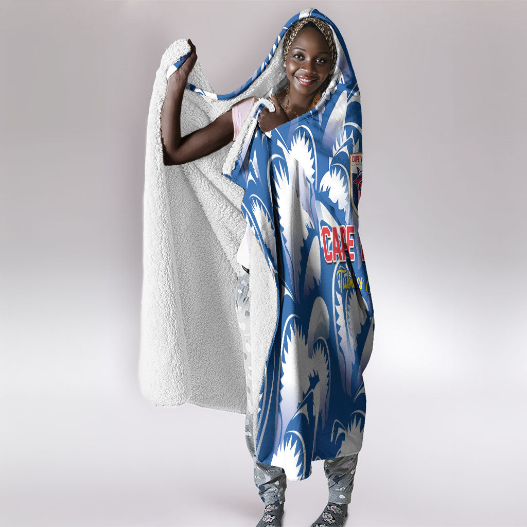 Football Cape Verde Blue Sharks Hooded Blanket Rise Again Island