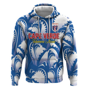 Custom Football Cape Verde Blue Sharks Hoodie Rise Again Island