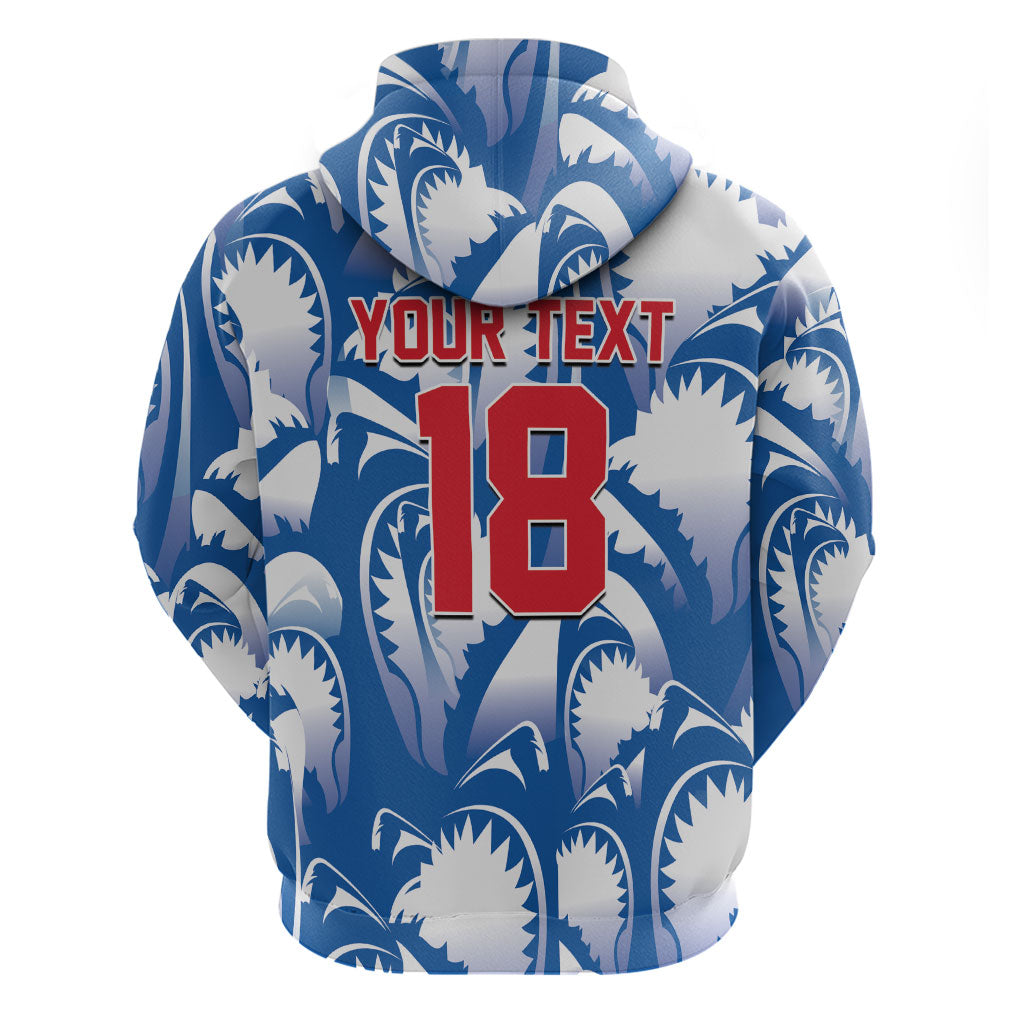 Custom Football Cape Verde Blue Sharks Hoodie Rise Again Island