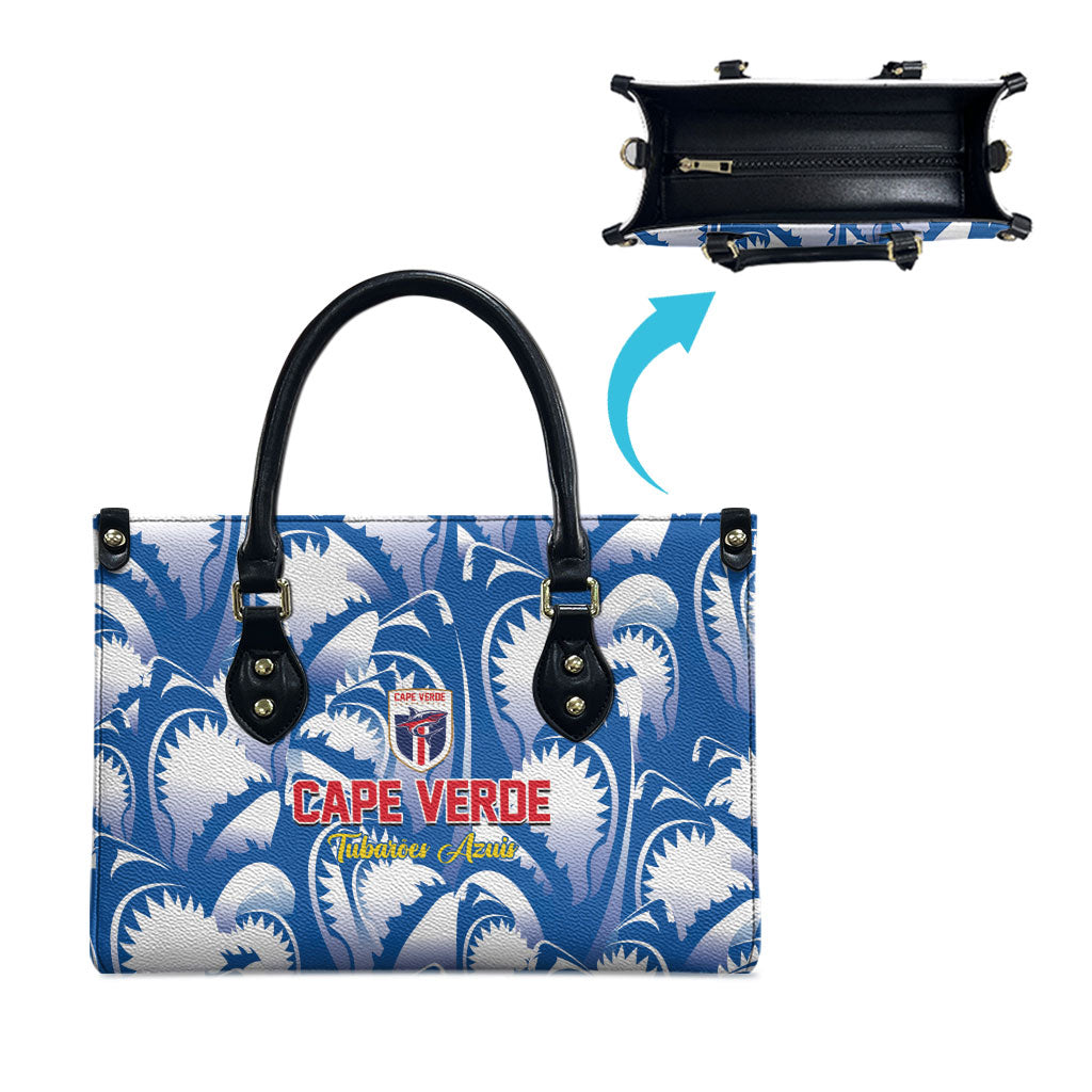 Football Cape Verde Blue Sharks Leather Bag Rise Again Island