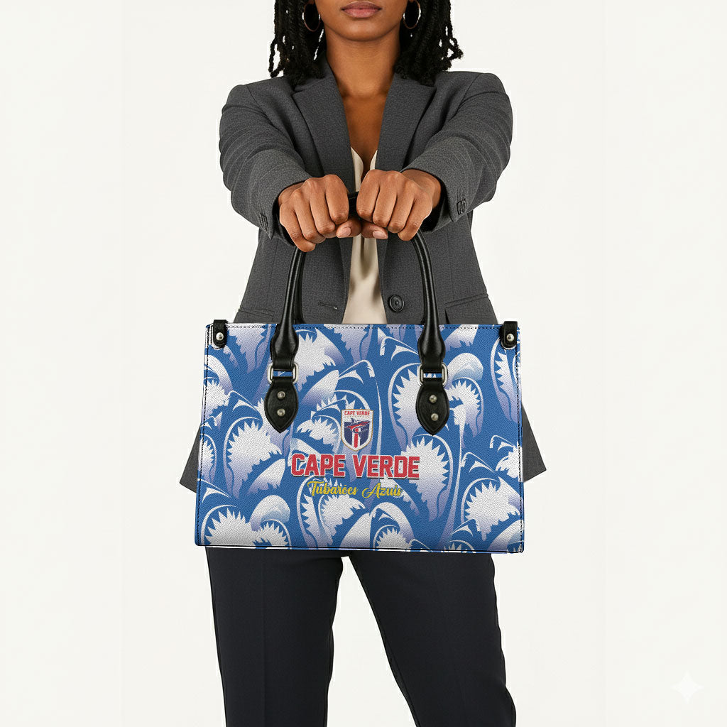 Football Cape Verde Blue Sharks Leather Bag Rise Again Island
