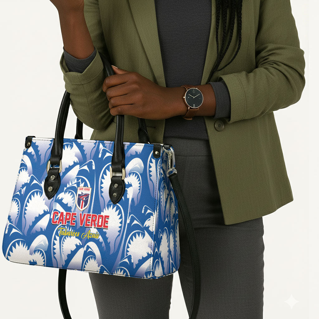 Football Cape Verde Blue Sharks Leather Bag Rise Again Island