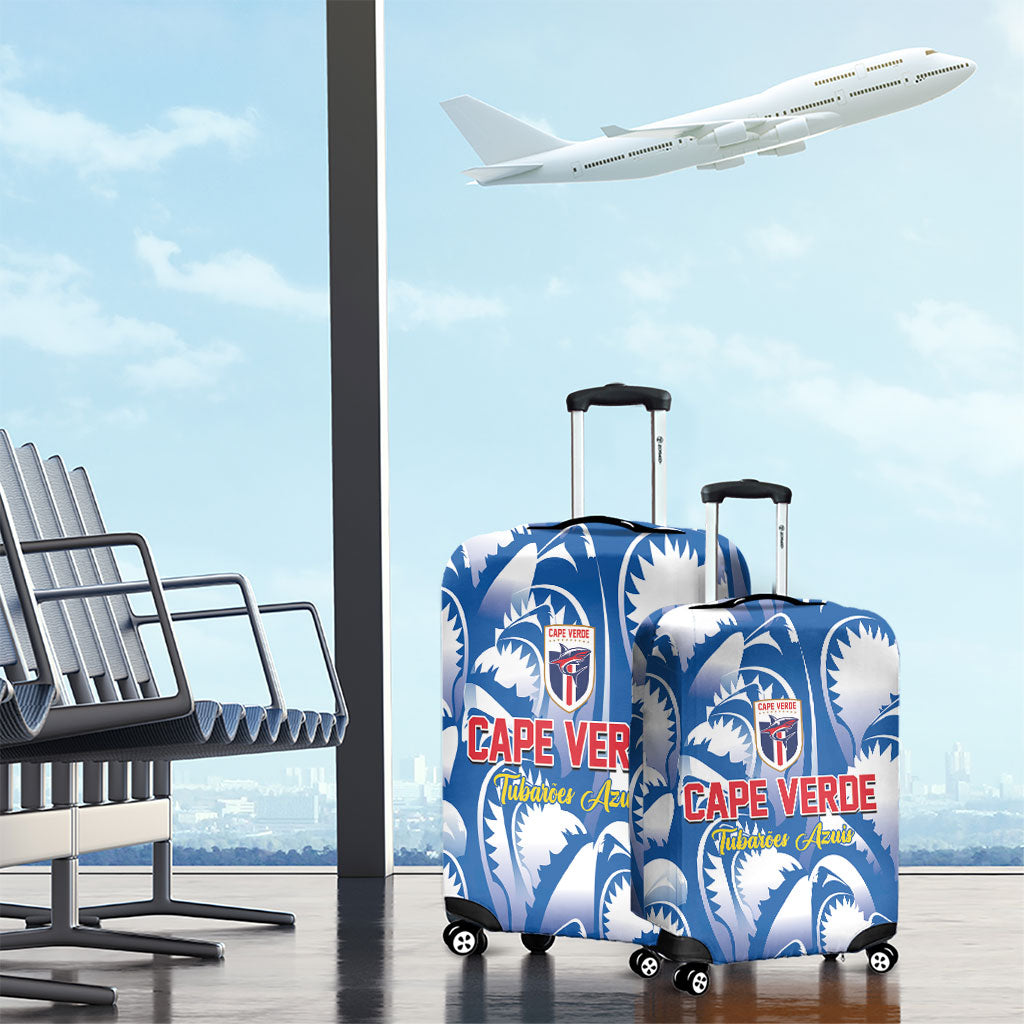 Football Cape Verde Blue Sharks Luggage Cover Rise Again Island
