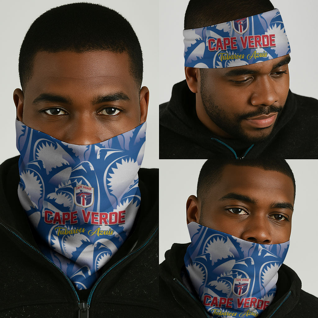 Football Cape Verde Blue Sharks Neck Gaiter Rise Again Island