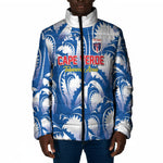 Custom Football Cape Verde Blue Sharks Padded Jacket Rise Again Island