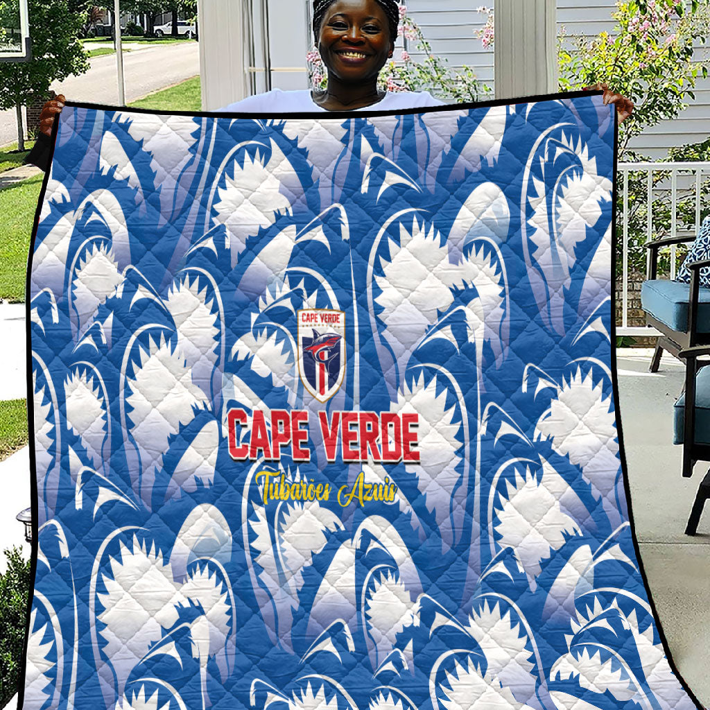 Football Cape Verde Blue Sharks Quilt Rise Again Island