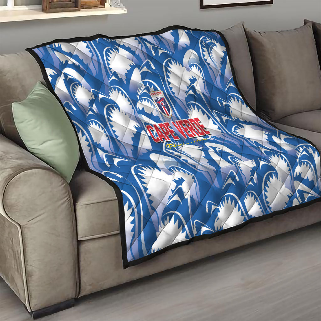 Football Cape Verde Blue Sharks Quilt Rise Again Island