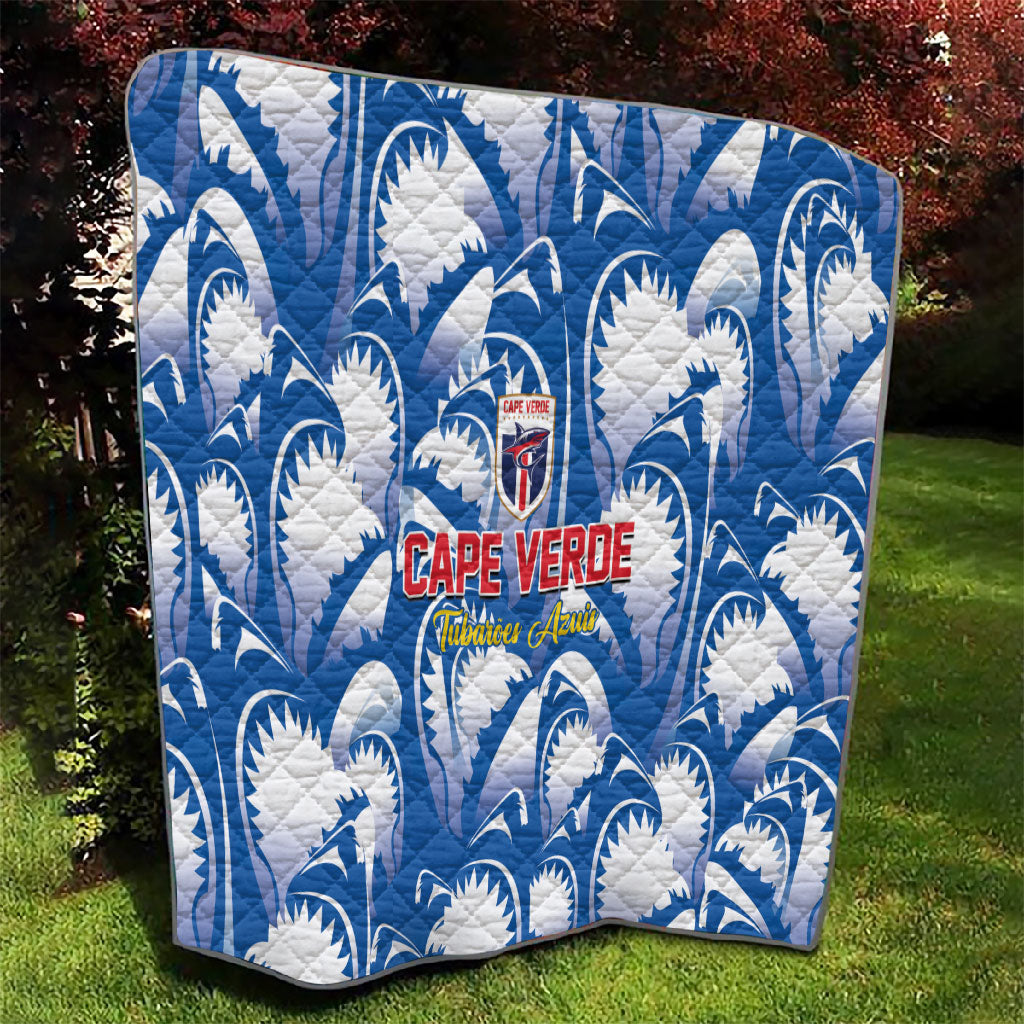 Football Cape Verde Blue Sharks Quilt Rise Again Island