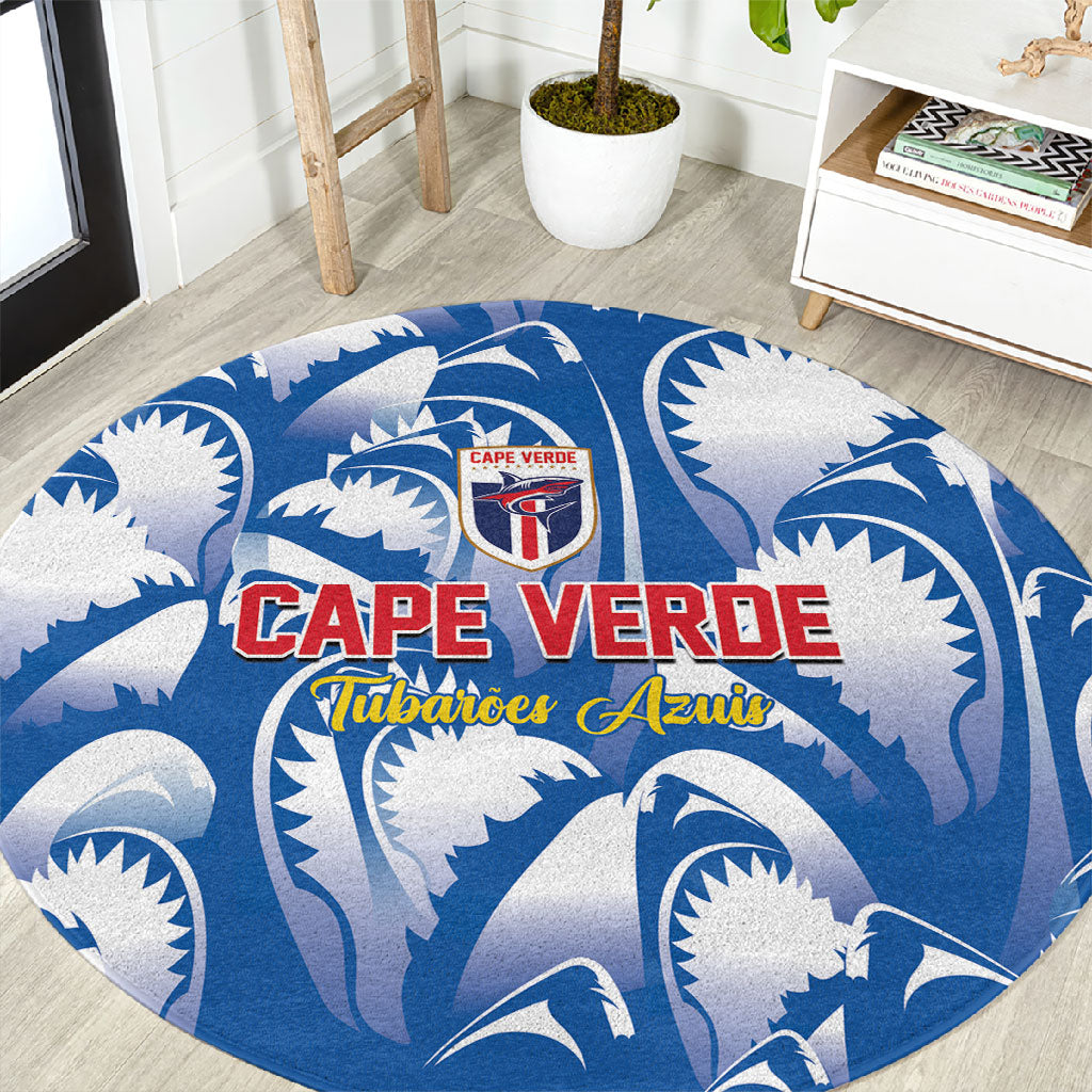 Football Cape Verde Blue Sharks Round Carpet Rise Again Island