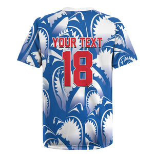 Custom Football Cape Verde Blue Sharks Rugby Jersey Rise Again Island