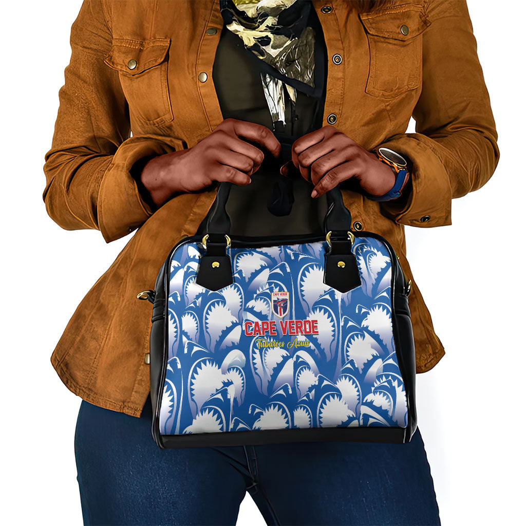 Football Cape Verde Blue Sharks Shoulder Handbag Rise Again Island