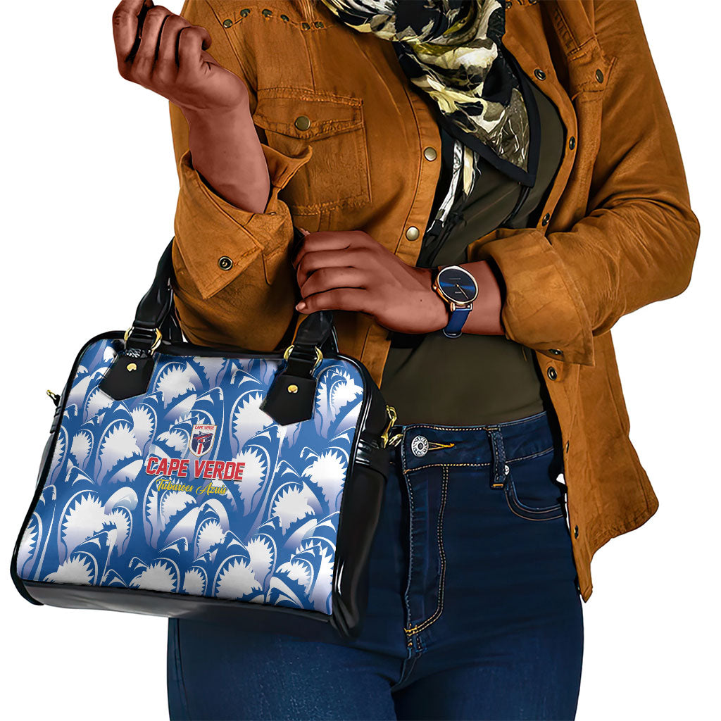 Football Cape Verde Blue Sharks Shoulder Handbag Rise Again Island