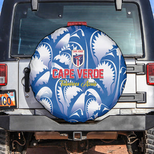 Football Cape Verde Blue Sharks Spare Tire Cover Rise Again Island