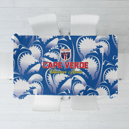 Football Cape Verde Blue Sharks Tablecloth Rise Again Island