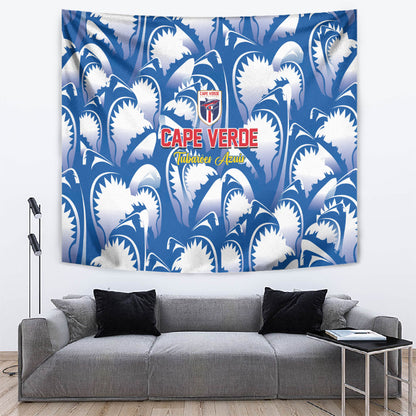 Football Cape Verde Blue Sharks Tapestry Rise Again Island