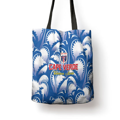 Football Cape Verde Blue Sharks Tote Bag Rise Again Island