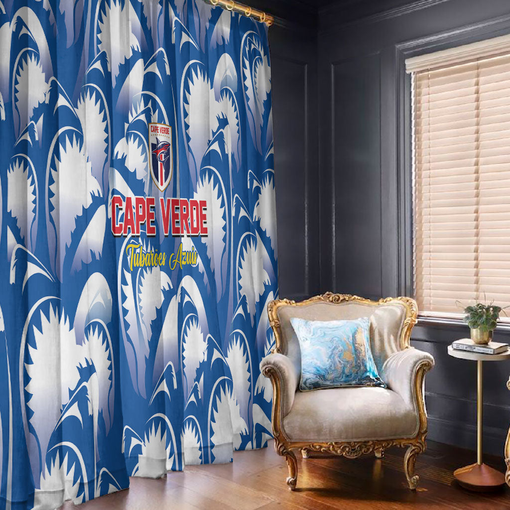 Football Cape Verde Blue Sharks Window Curtain Rise Again Island
