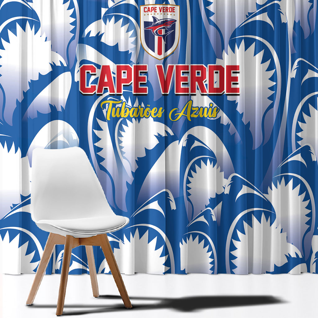 Football Cape Verde Blue Sharks Window Curtain Rise Again Island