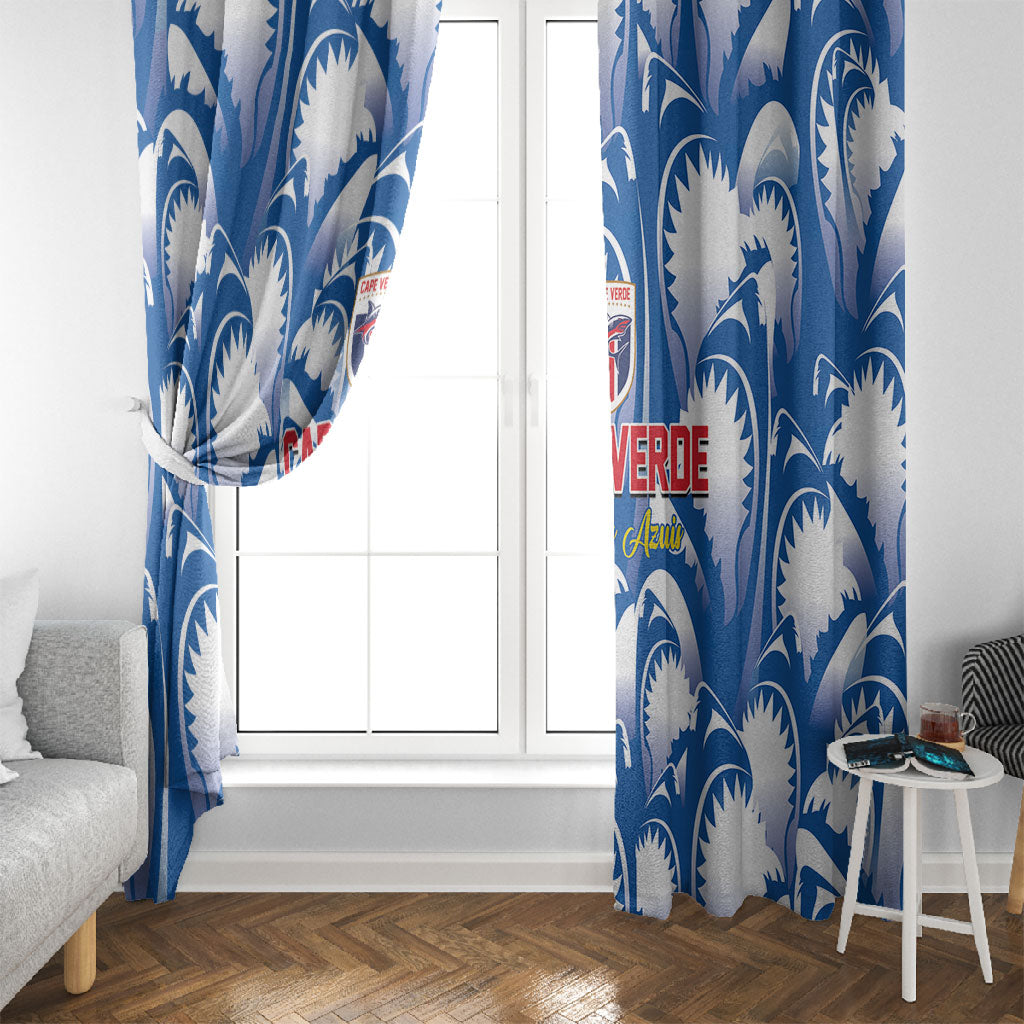 Football Cape Verde Blue Sharks Window Curtain Rise Again Island