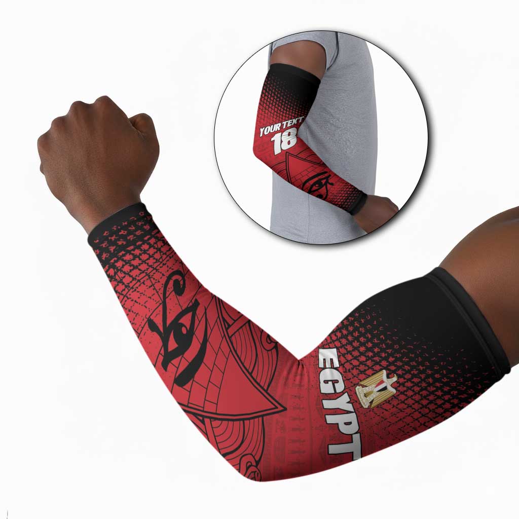 Custom Egypt Football Arm Sleeves The Pharaohs Eye of Horus