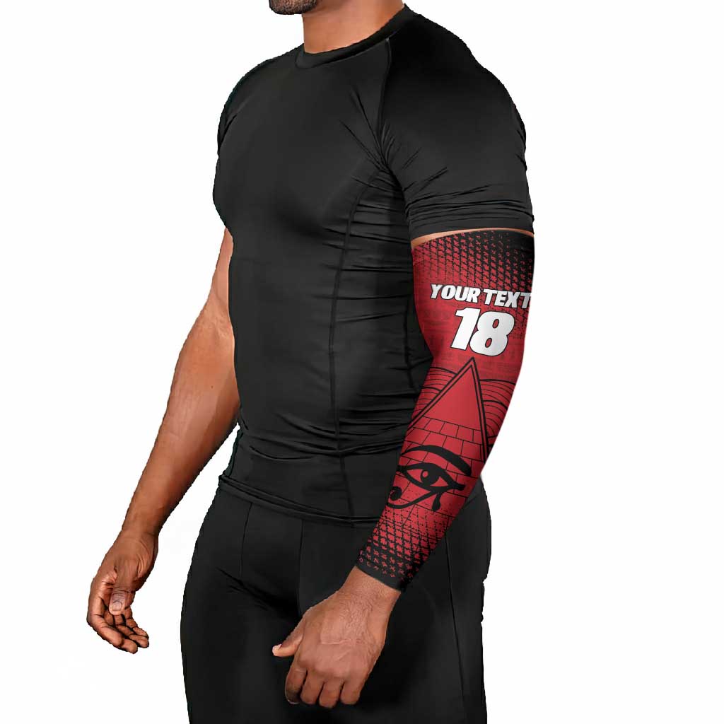 Custom Egypt Football Arm Sleeves The Pharaohs Eye of Horus