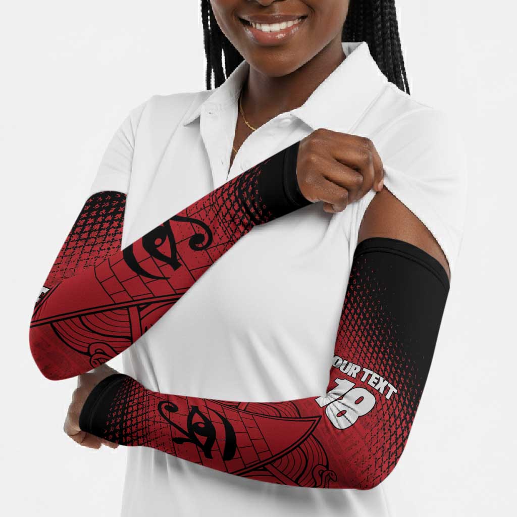 Custom Egypt Football Arm Sleeves The Pharaohs Eye of Horus