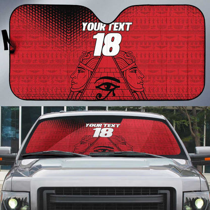 Custom Egypt Football Auto Sun Shade The Pharaohs Eye of Horus