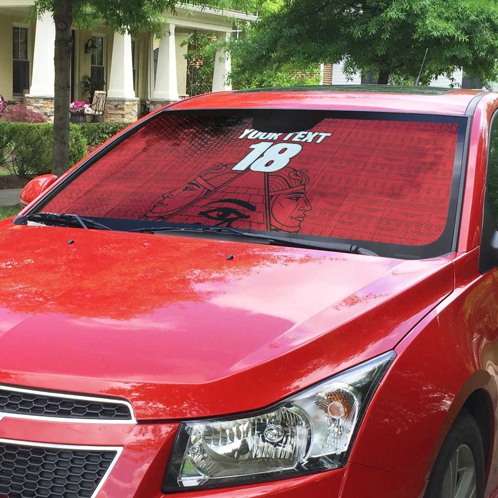 Custom Egypt Football Auto Sun Shade The Pharaohs Eye of Horus