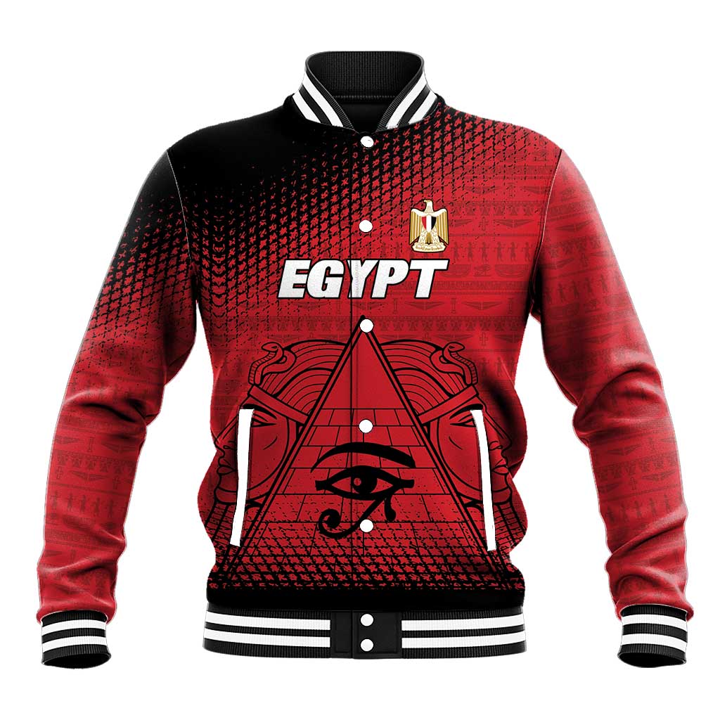 Custom Egypt Football Baseball Jacket The Pharaohs Eye of Horus