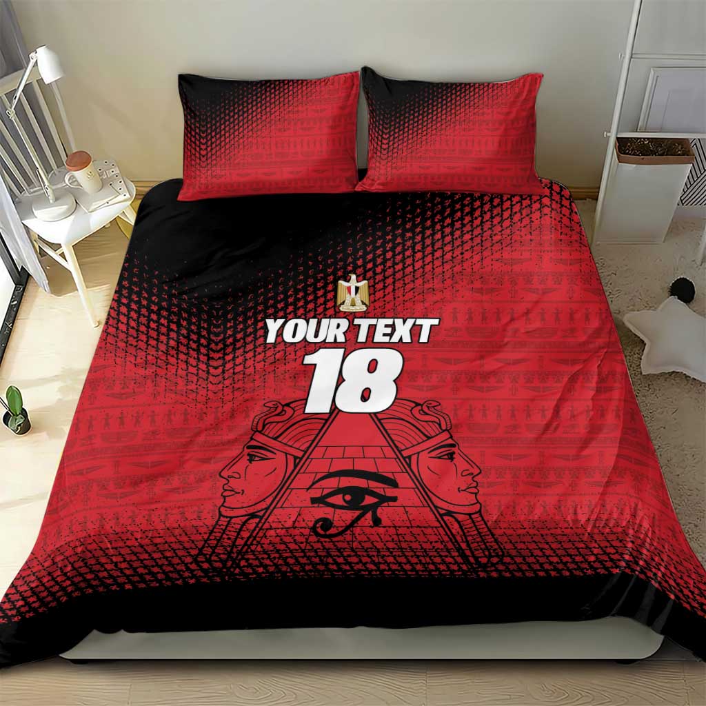 Custom Egypt Football Bedding Set The Pharaohs Eye of Horus