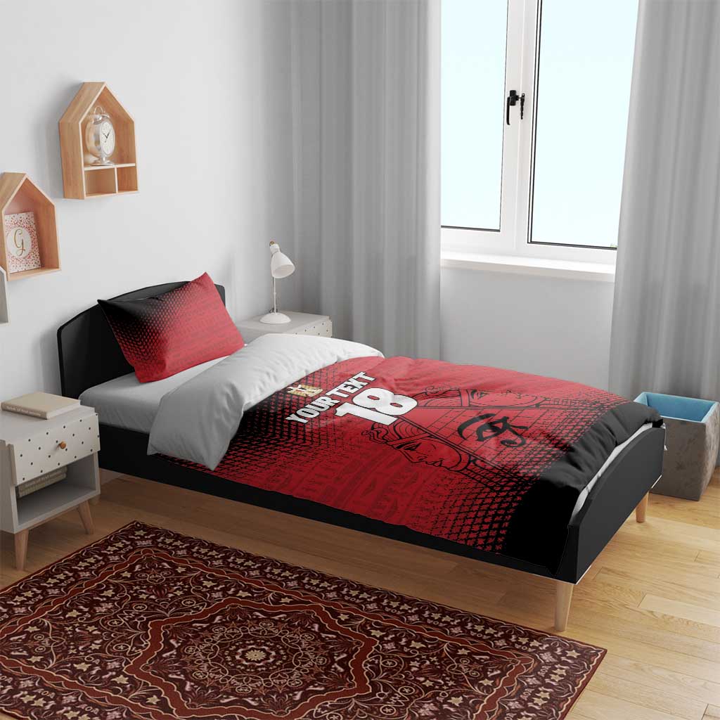 Custom Egypt Football Bedding Set The Pharaohs Eye of Horus