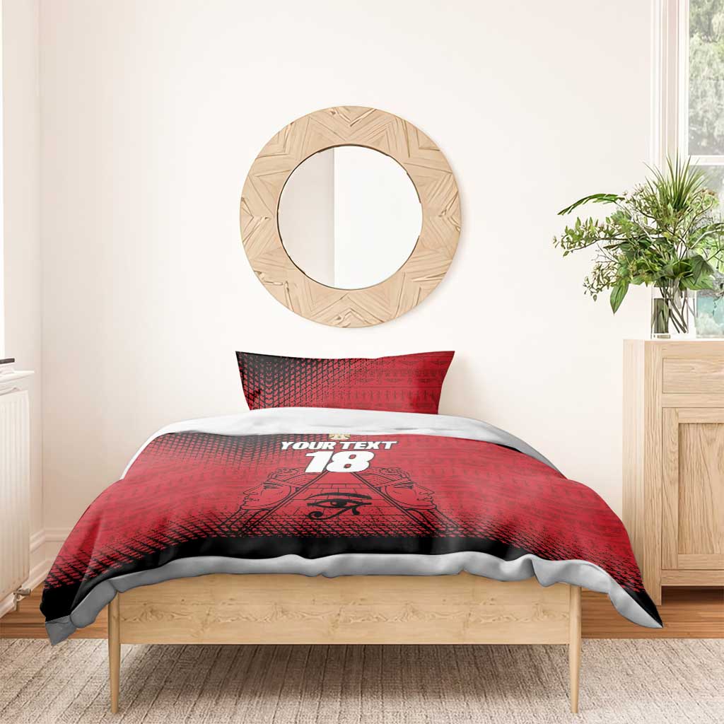 Custom Egypt Football Bedding Set The Pharaohs Eye of Horus